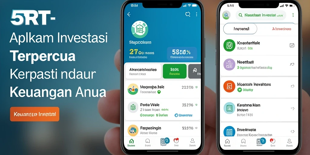 Tampilan antarmuka aplikasi 5RT untuk investasi yang modern dan informatif.