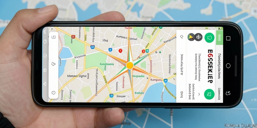 Antarmuka utama BENGKEL69 dengan fitur kompas digital yang intuitif.