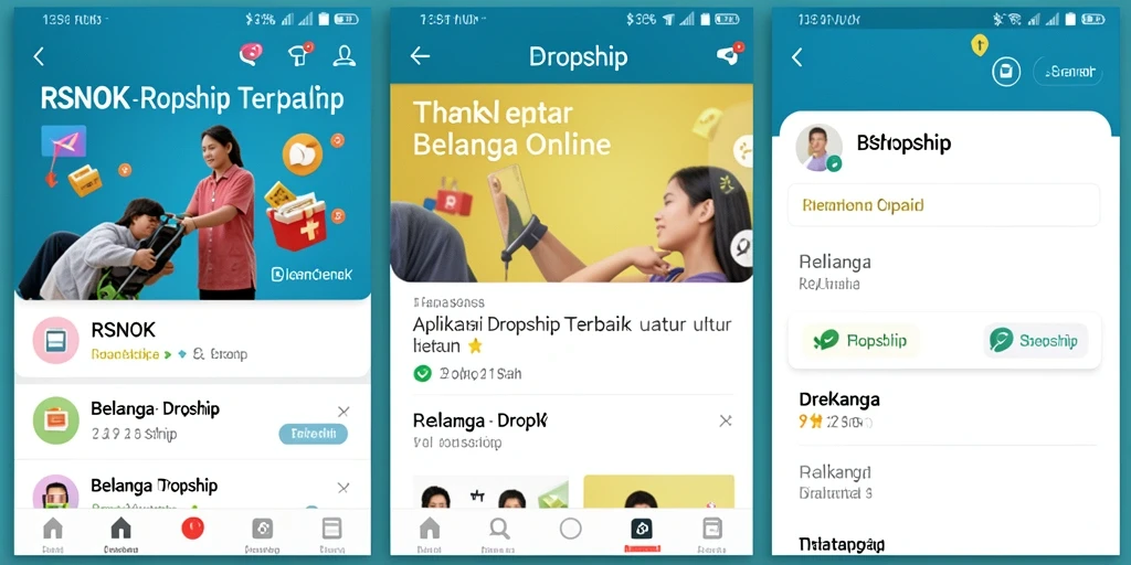 Antarmuka RSNOK yang intuitif untuk pengalaman belanja Dropship yang menyenangkan.